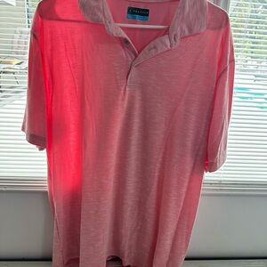 PGA Tour Pink Polo Shirt Soft Cotton Blend